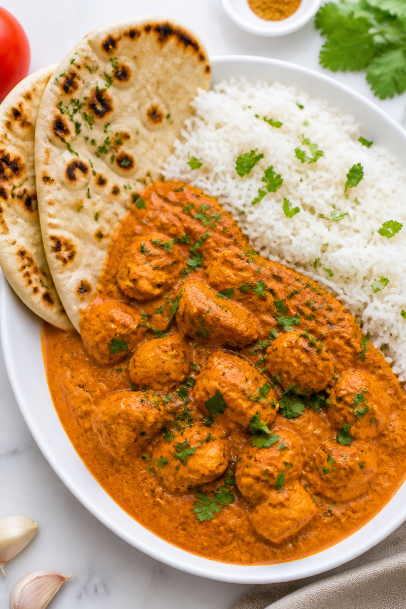 Chicken Tikka Masala Naan Bread Chicken Tikka Masala Naan Bread