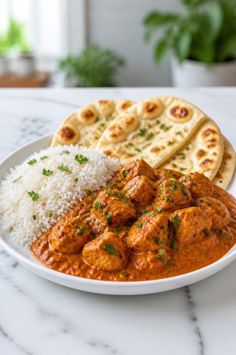 Chicken Tikka Masala Naan Bread Chicken Tikka Masala Naan Bread