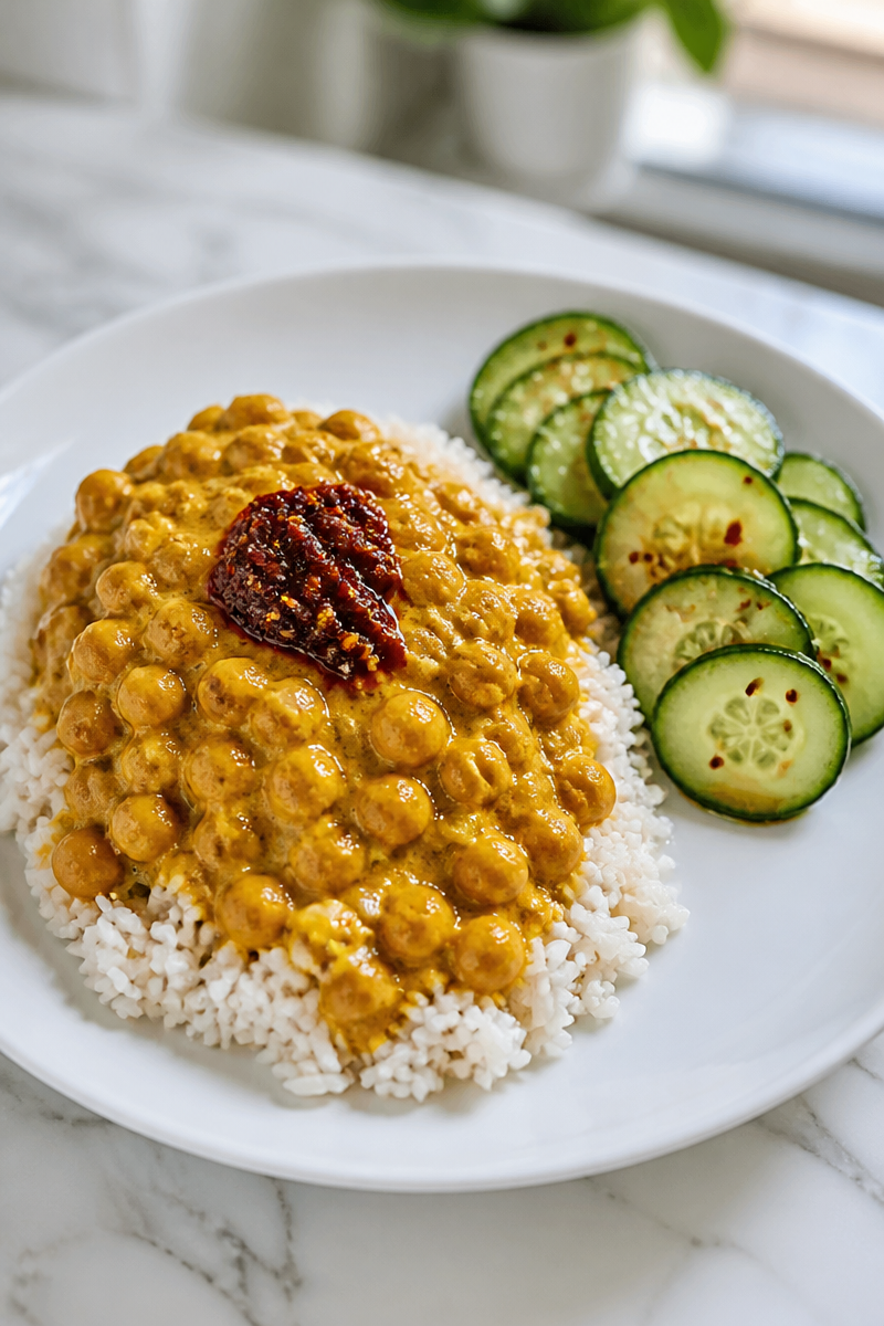 Chickpea Curry Chili Crisp Cucumber Salad Chickpea Curry Chili Crisp Cucumber Salad