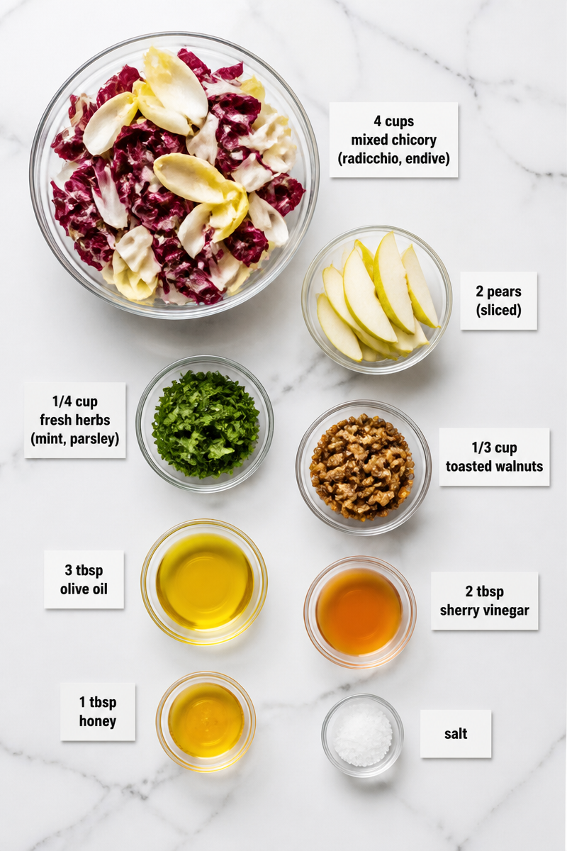 Chicory Fall Fruit Herb Bitter Salad