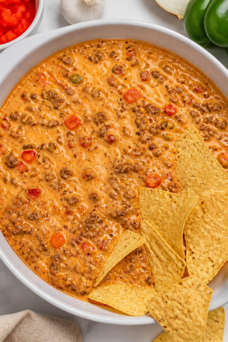 Chili Beer Cheese Dip Game Day