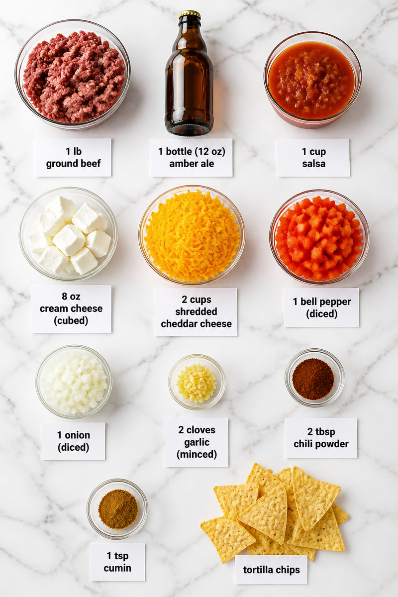 Chili Beer Cheese Dip Game Day