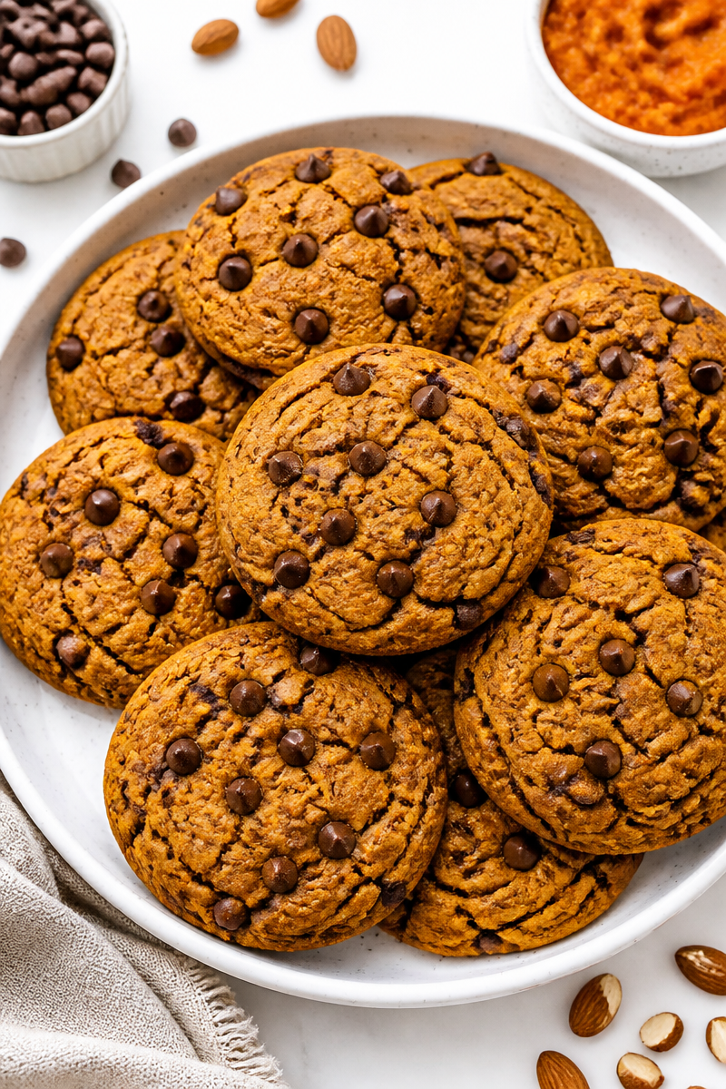Chocolate Chip Almond Flour Pumpkin Cookie Chocolate Chip Almond Flour Pumpkin Cookie