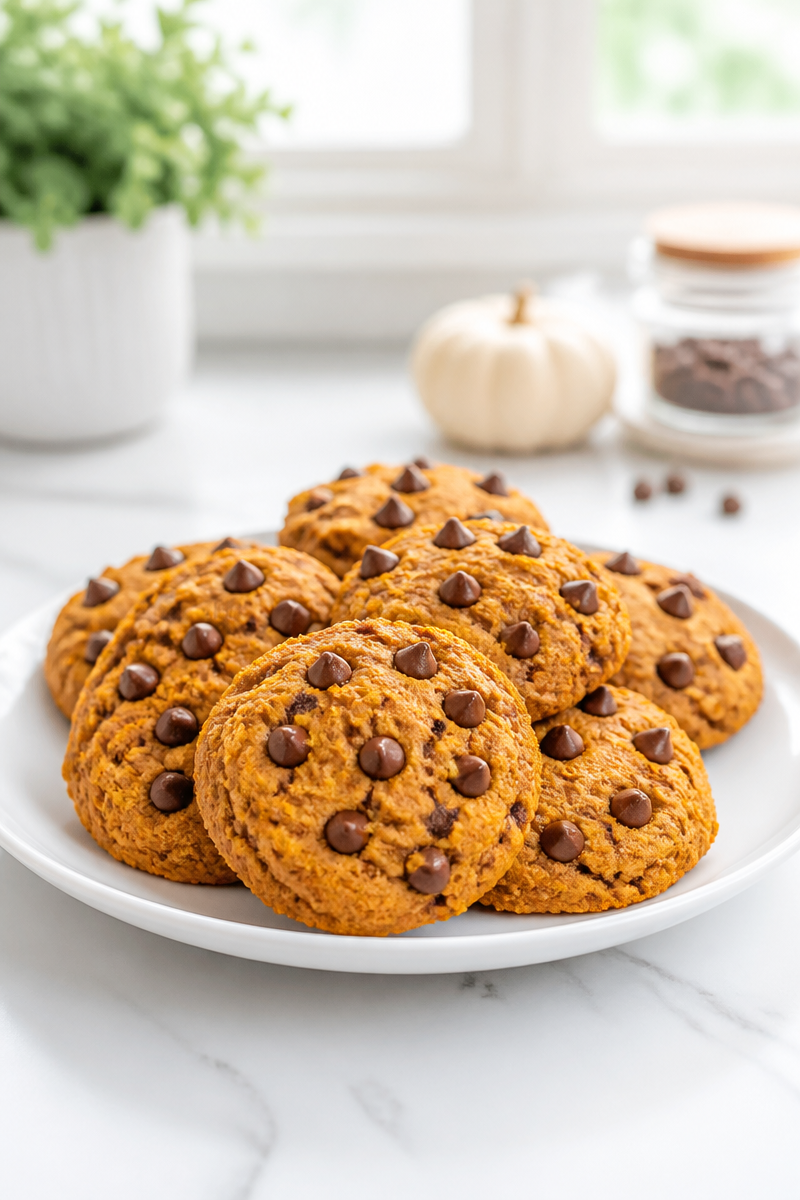 Chocolate Chip Almond Flour Pumpkin Cookie Chocolate Chip Almond Flour Pumpkin Cookie