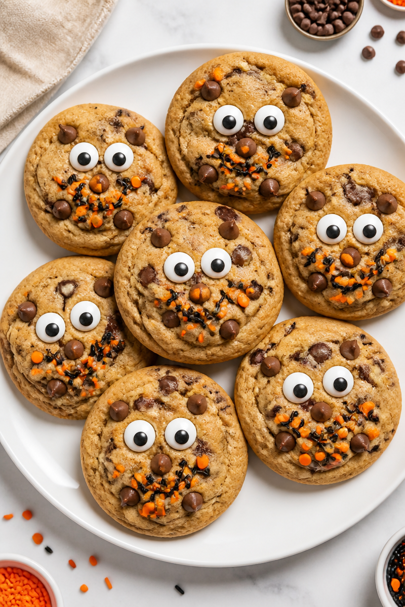 Chocolate Chip Halloween Face Cookie Chocolate Chip Halloween Face Cookie