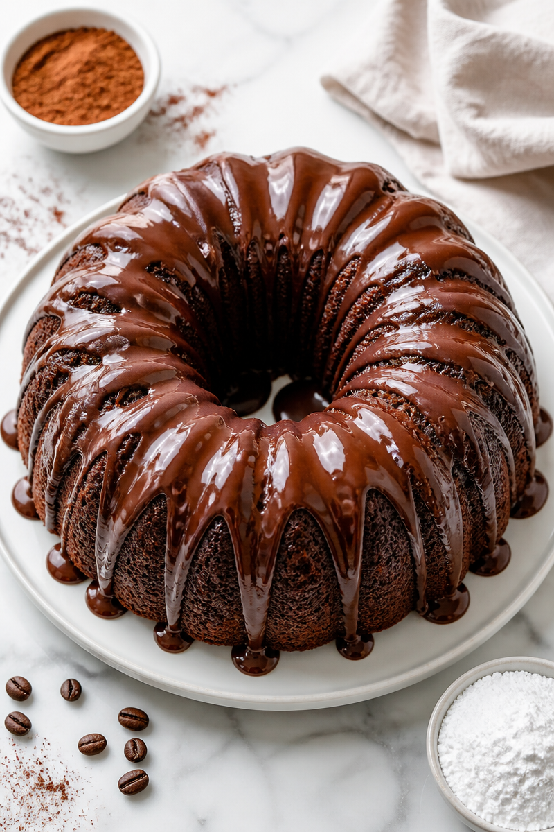 Chocolate Espresso Bundt Cake Glaze Chocolate Espresso Bundt Cake Glaze