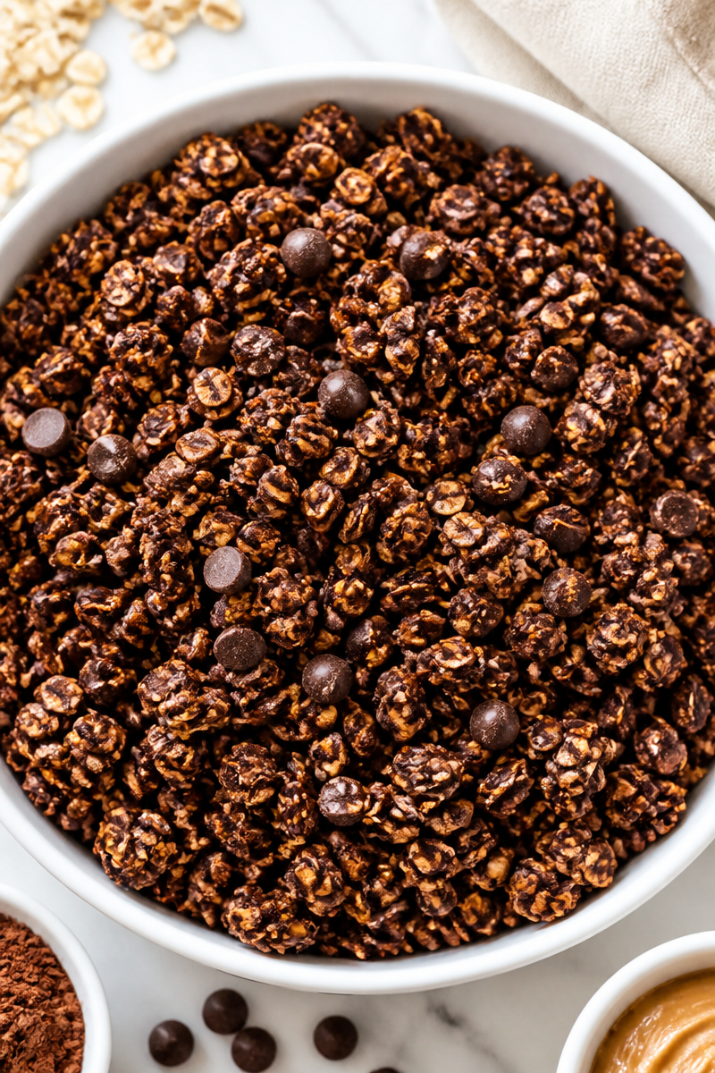Chocolate Peanut Butter Granola Homemade Crunchy