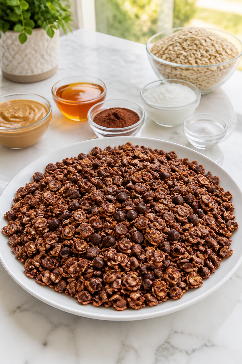 Chocolate Peanut Butter Granola Homemade Crunchy