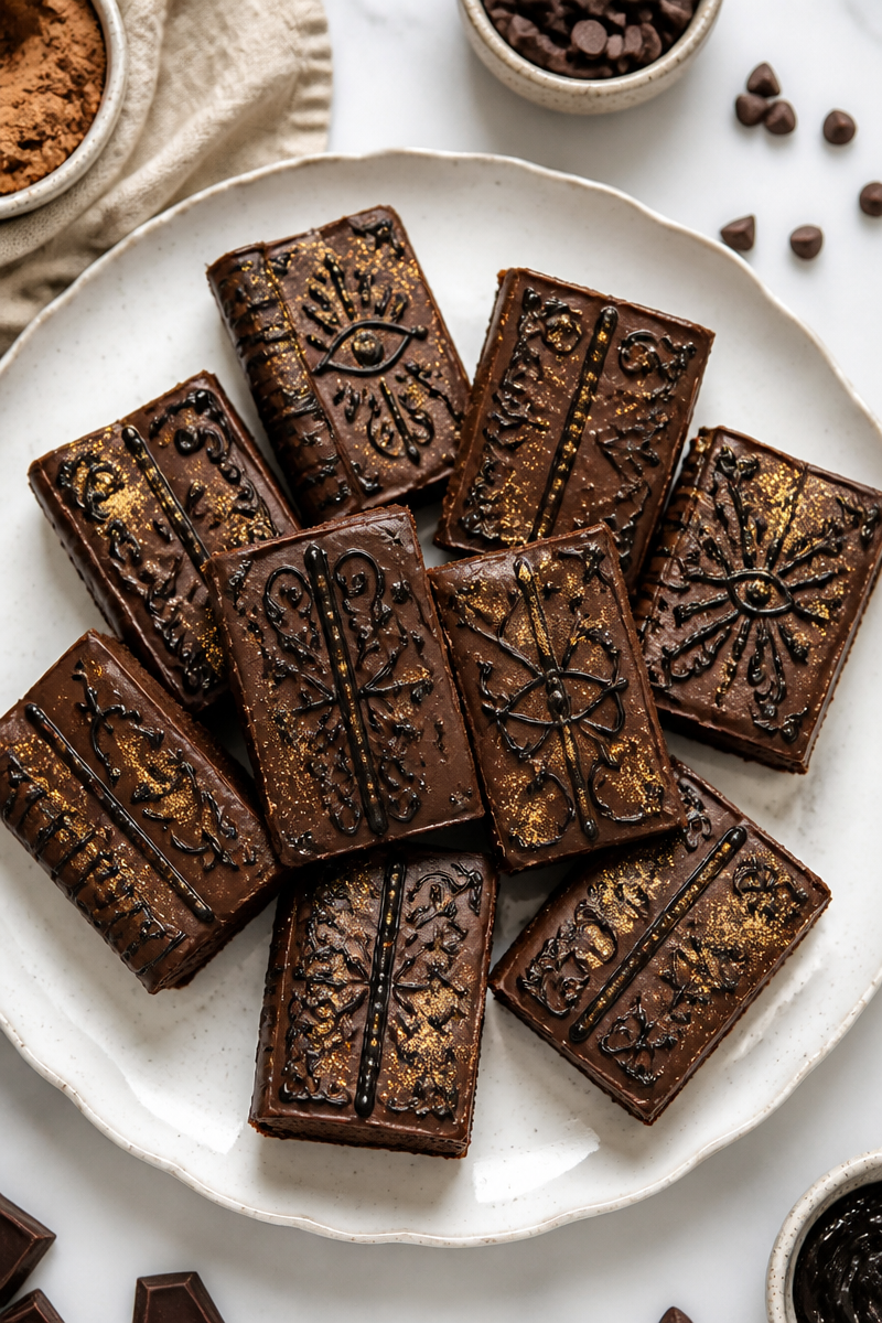 Chocolate Spell Book Brownie Bite Chocolate Spell Book Brownie Bite