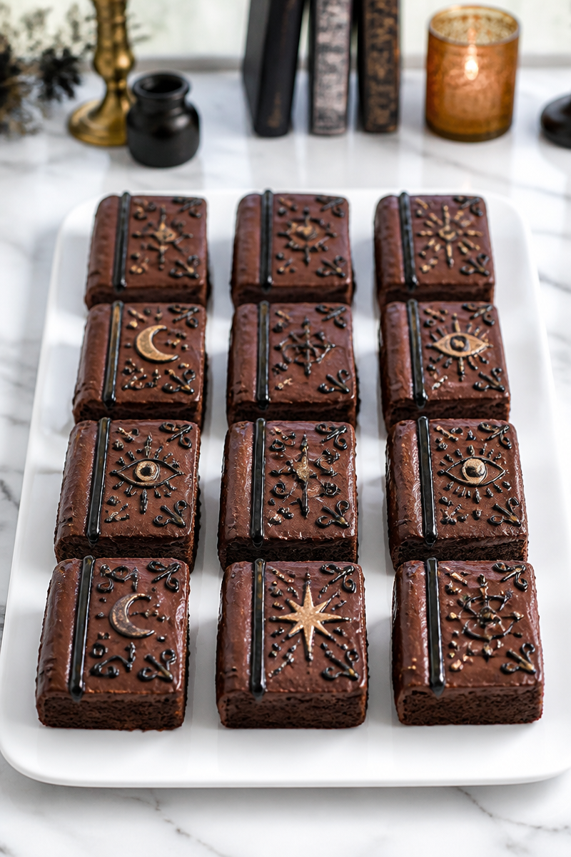 Chocolate Spell Book Brownie Bite Chocolate Spell Book Brownie Bite