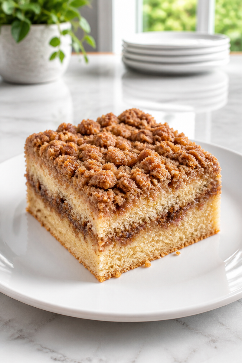 Cinnamon Crumble Coffee Cake Breakfast