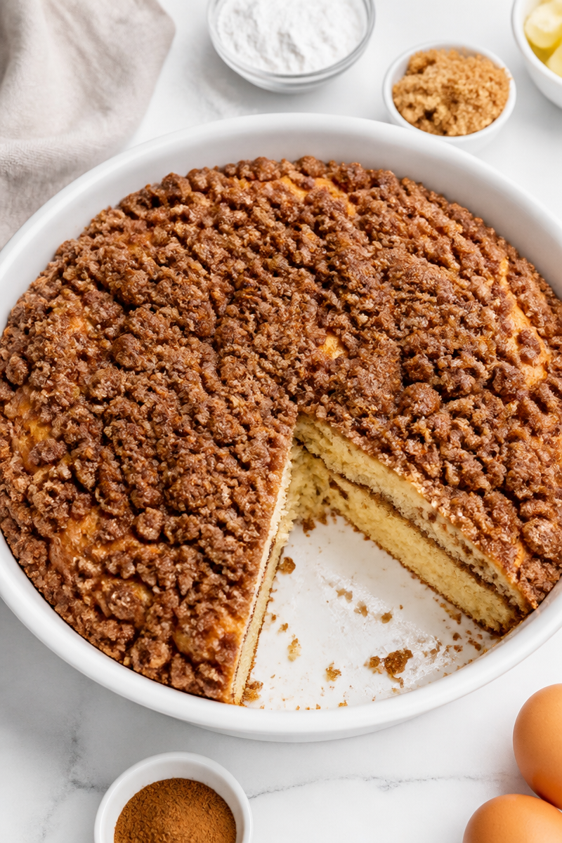 Cinnamon Crumble Coffee Cake Breakfast
