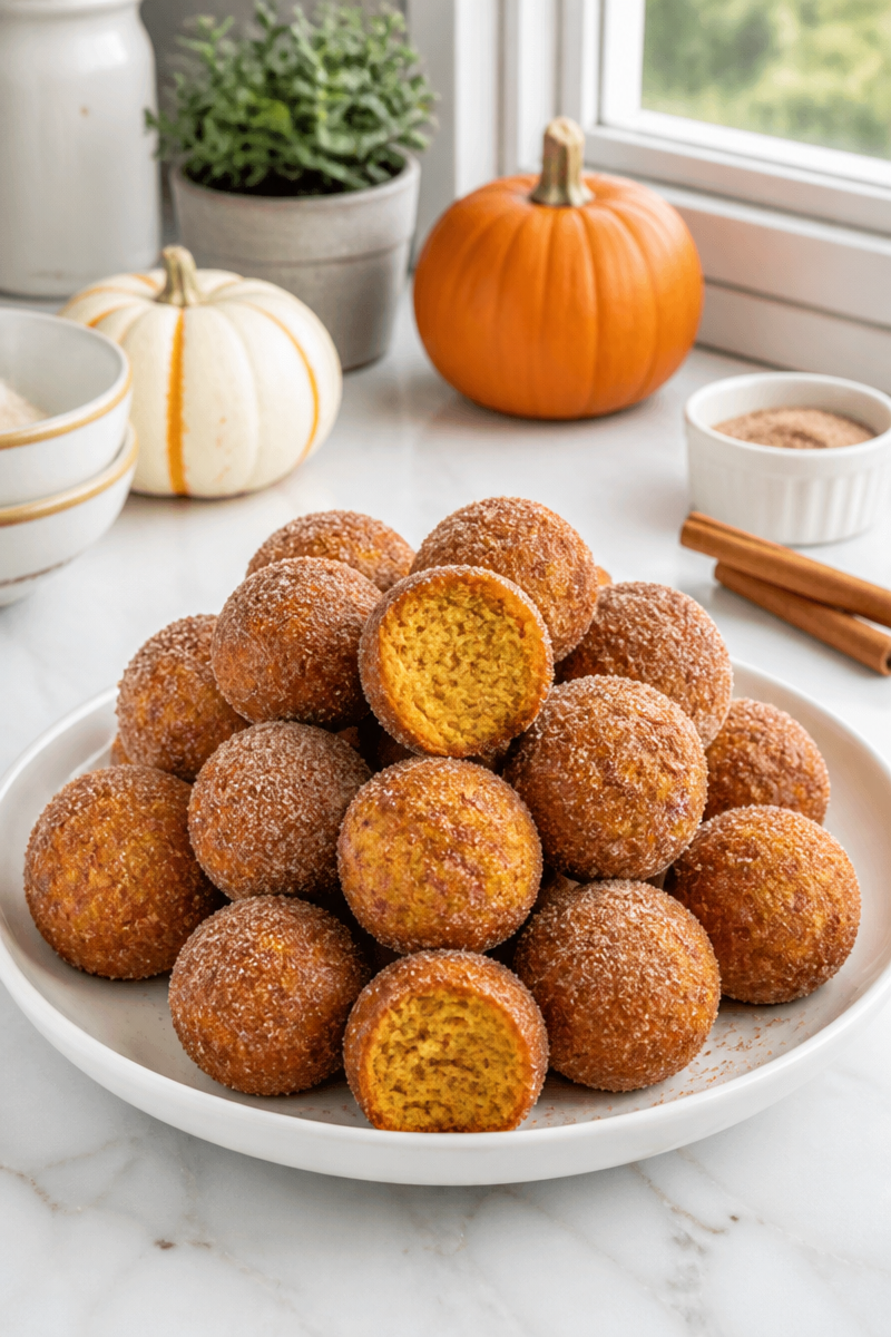 Cinnamon Sugar Pumpkin Donut Hole Cinnamon Sugar Pumpkin Donut Hole