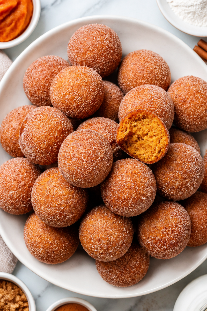 Cinnamon Sugar Pumpkin Donut Hole Cinnamon Sugar Pumpkin Donut Hole