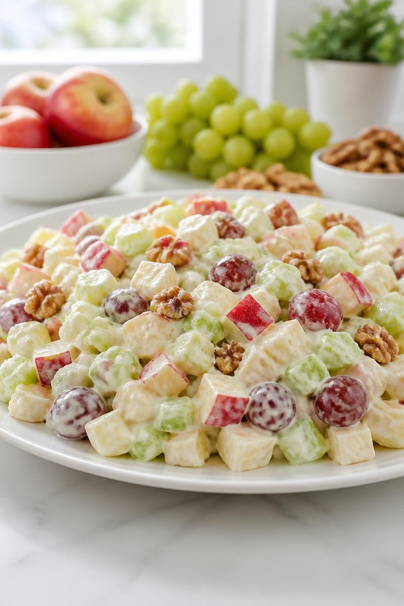 Classic Apple Waldorf Salad Celery Walnut Classic Apple Waldorf Salad Celery Walnut