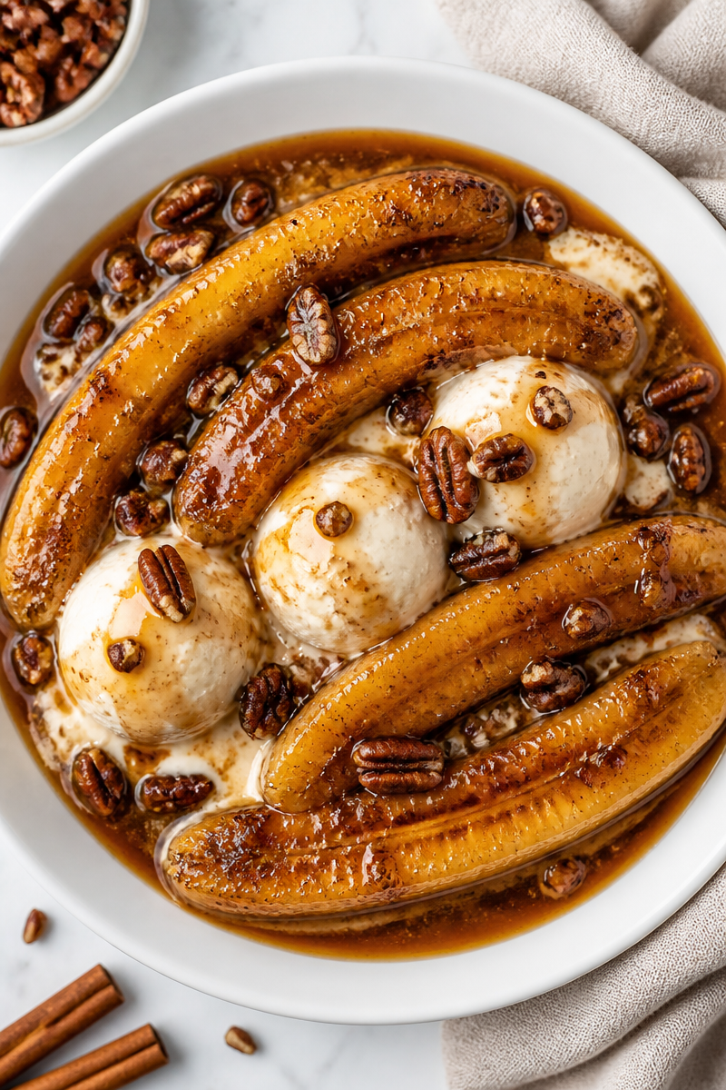 Classic Bananas Foster Rum Flambe