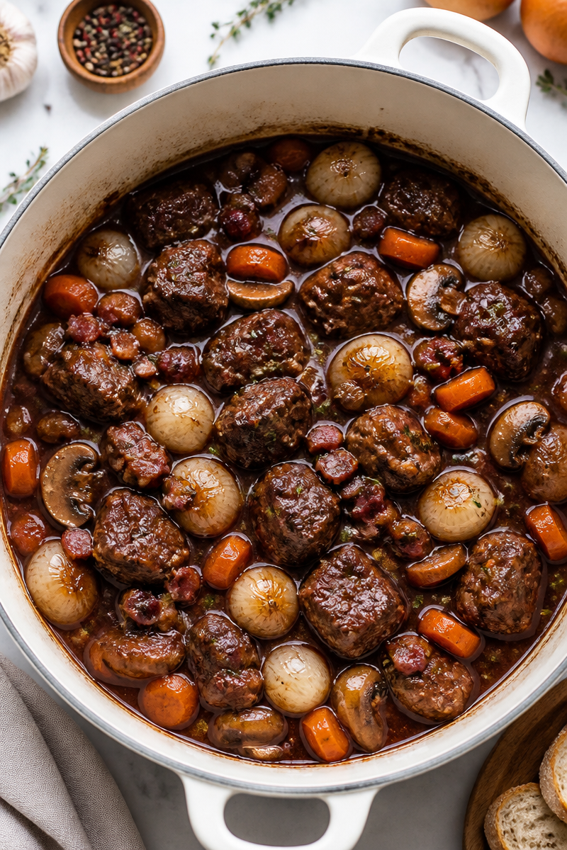 Classic Beef Bourguignon French Stew Classic Beef Bourguignon French Stew