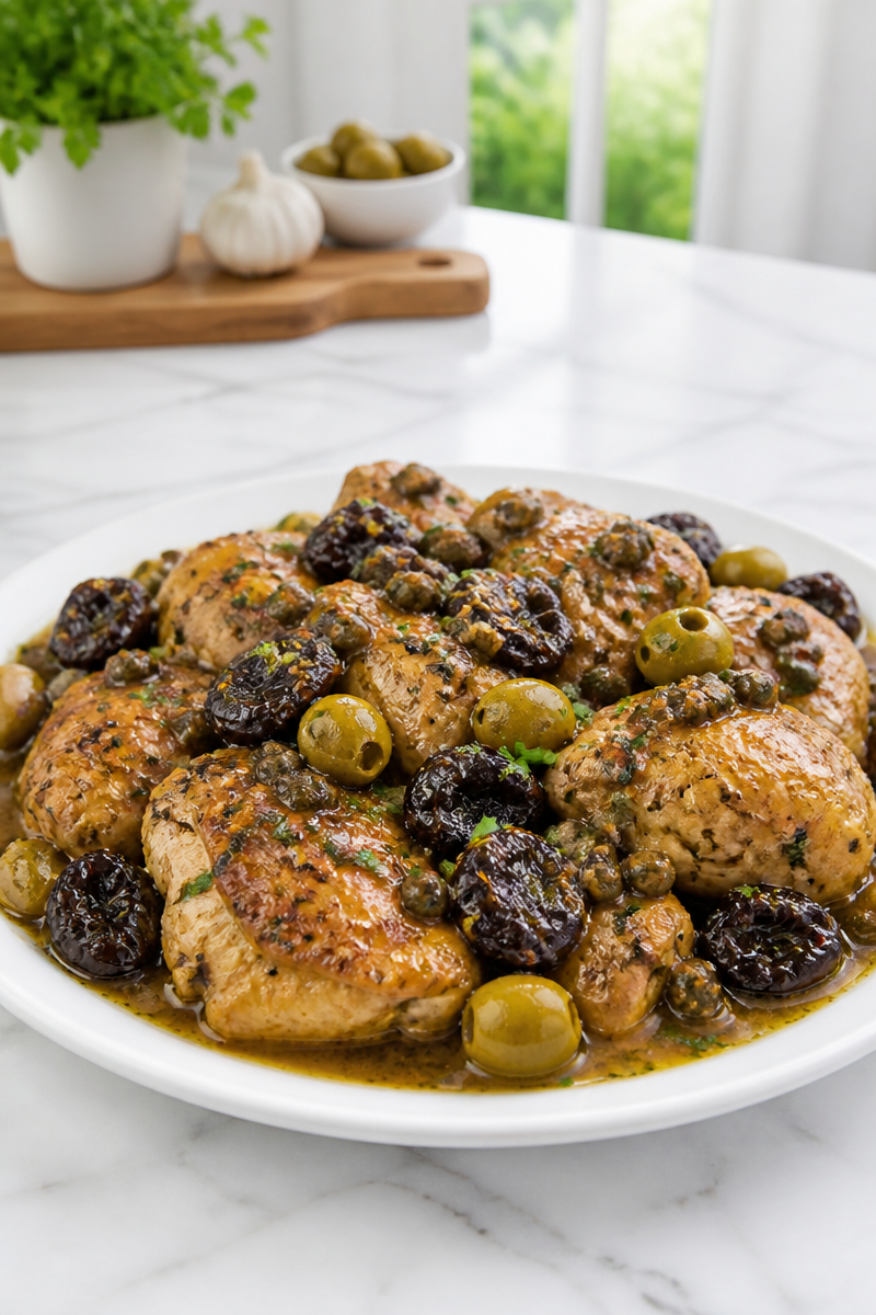 Classic Chicken Marbella Prunes Olives