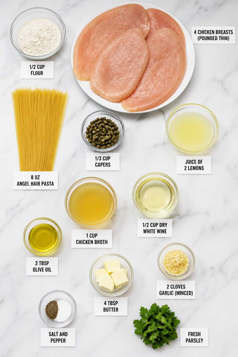 Classic Chicken Piccata Angel Hair Classic Chicken Piccata Angel Hair