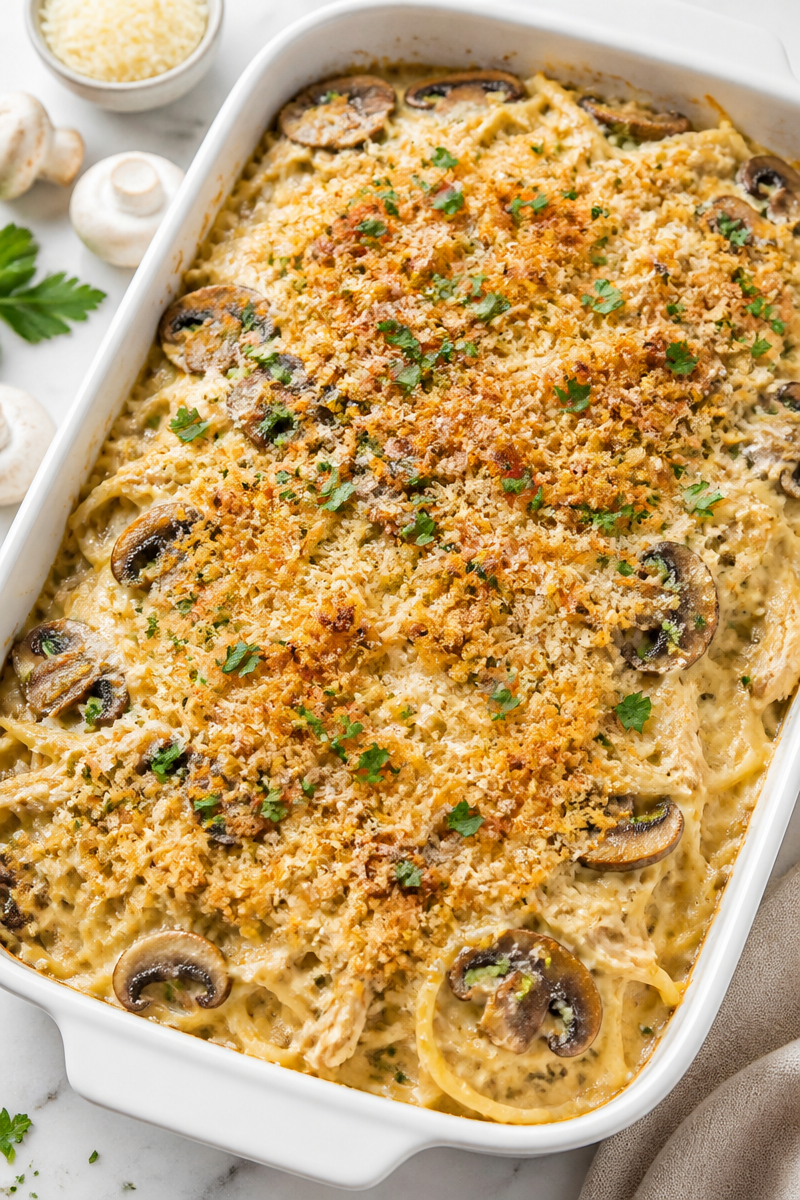 Classic Chicken Tetrazzini Creamy Bake Classic Chicken Tetrazzini Creamy Bake