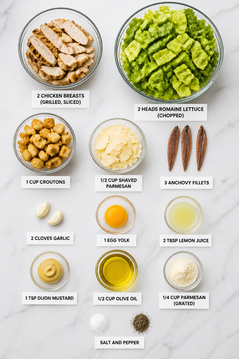 Classic Homemade Chicken Caesar Salad Classic Homemade Chicken Caesar Salad