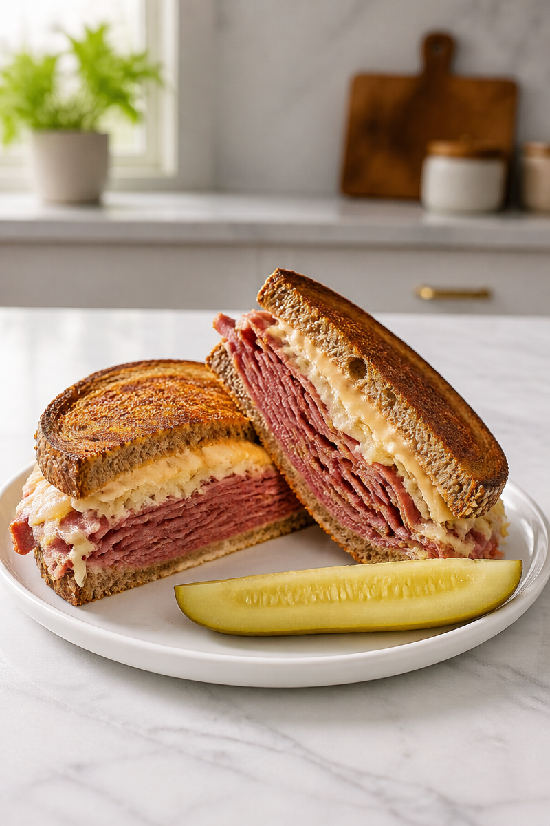 Classic Reuben Sandwich Grilled Rye