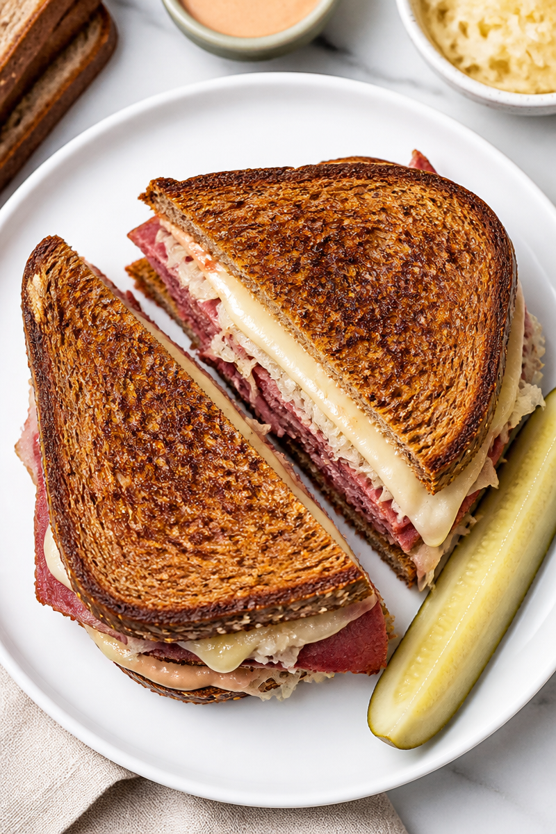 Classic Reuben Sandwich Grilled Rye