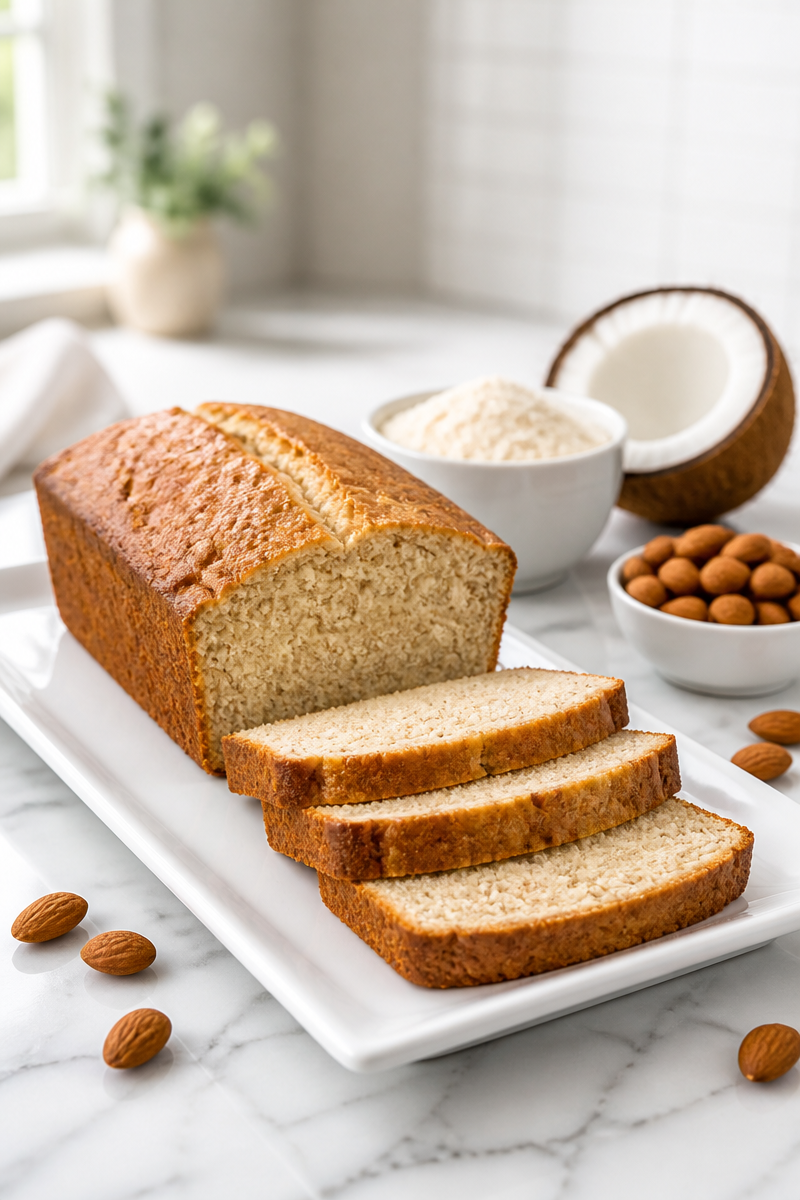 Coconut Almond Flour Bread Loaf