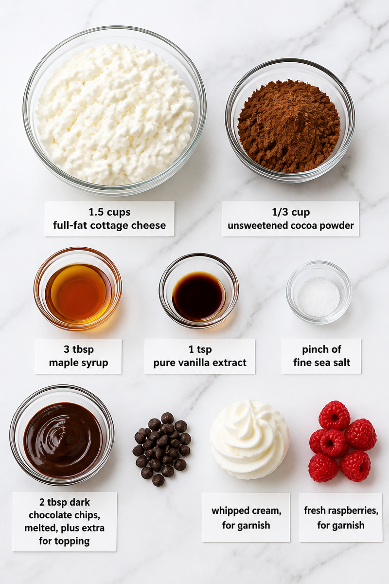 Cottage Cheese Chocolate Mousse Protein Cup