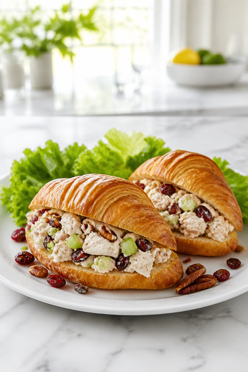 Cranberry Pecan Baked Chicken Salad Cranberry Pecan Baked Chicken Salad