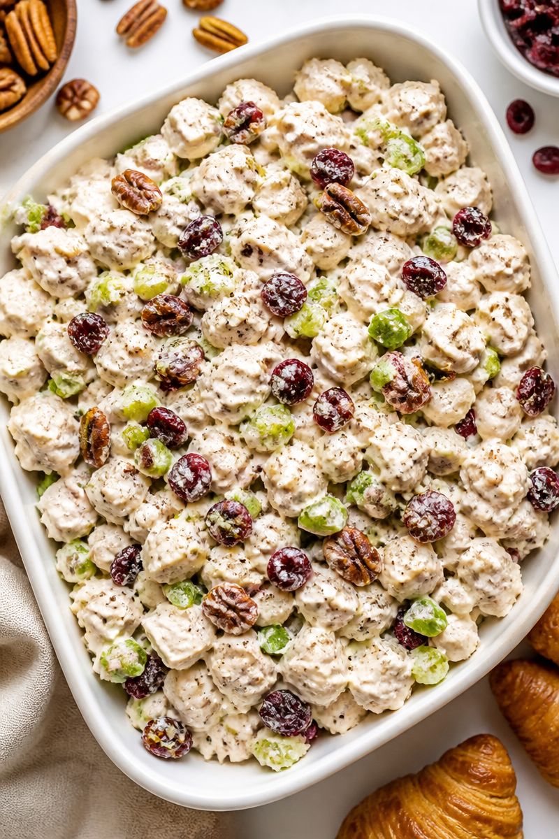 Cranberry Pecan Baked Chicken Salad Cranberry Pecan Baked Chicken Salad