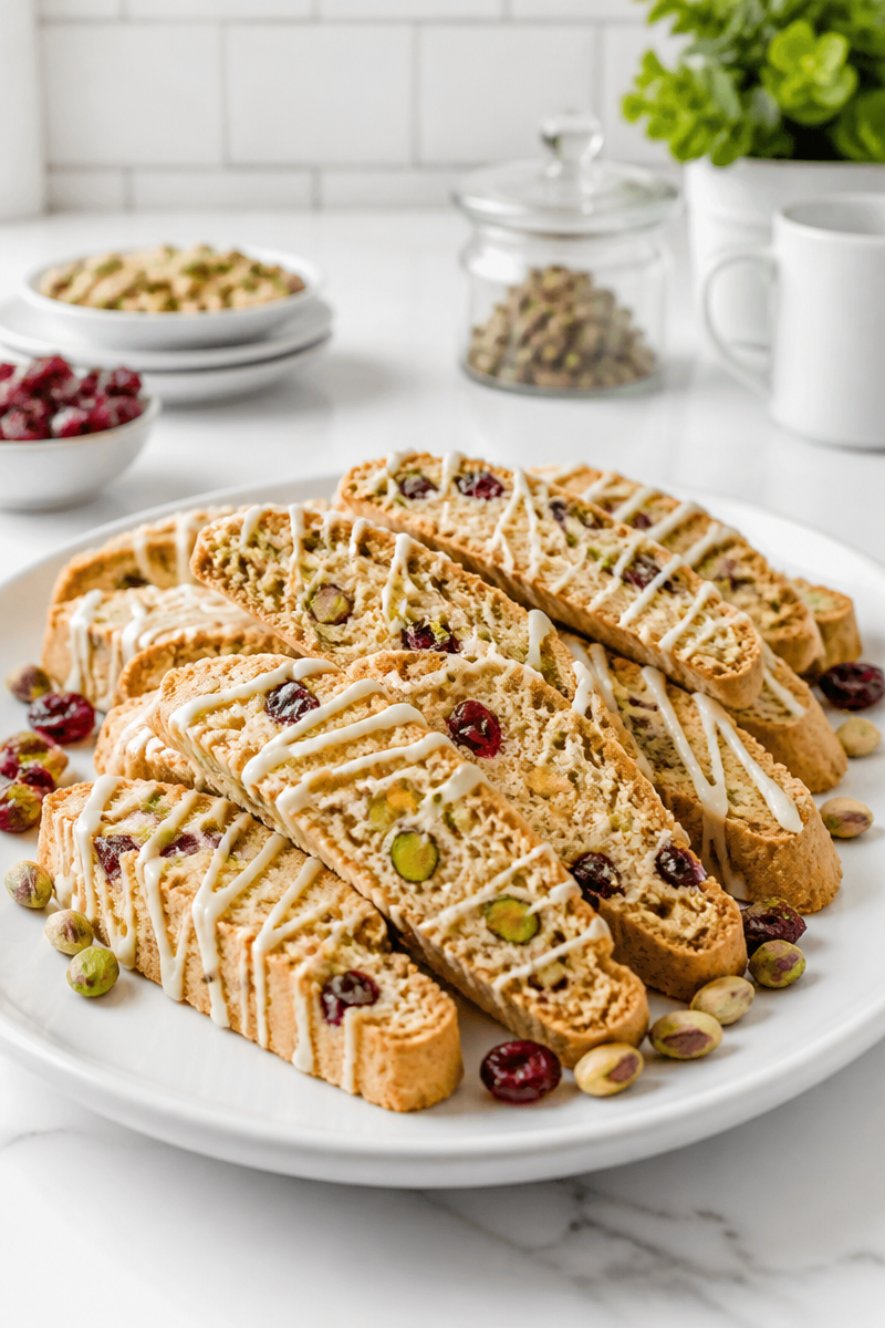 Cranberry Pistachio Biscotti Twice Baked Cookie Cranberry Pistachio Biscotti Twice Baked Cookie
