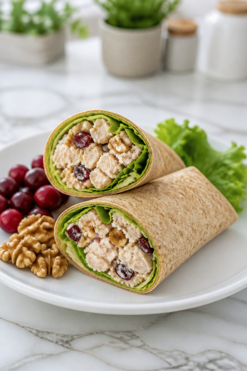 Cranberry Walnut Chicken Salad Wrap Cranberry Walnut Chicken Salad Wrap