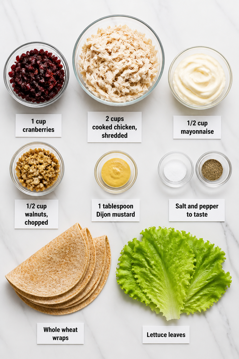 Cranberry Walnut Chicken Salad Wrap Cranberry Walnut Chicken Salad Wrap
