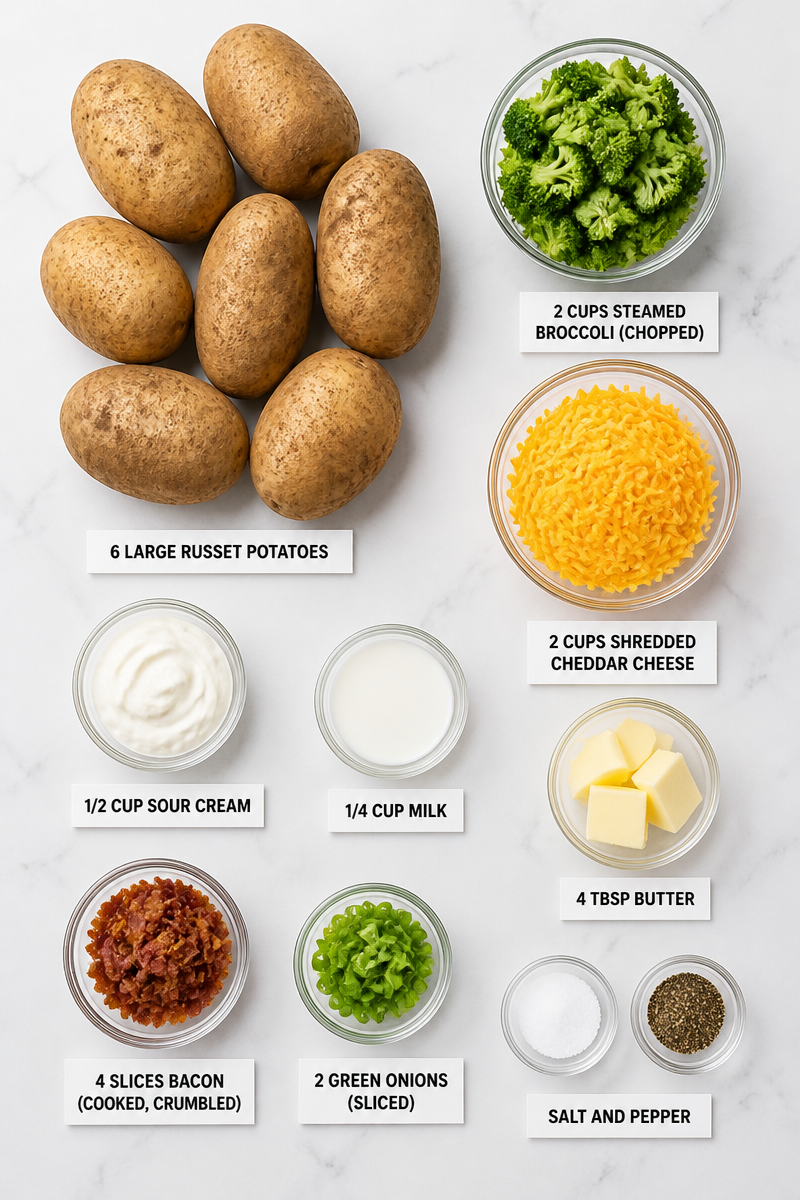 Creamy Broccoli Cheddar Twice Baked Potato Creamy Broccoli Cheddar Twice Baked Potato