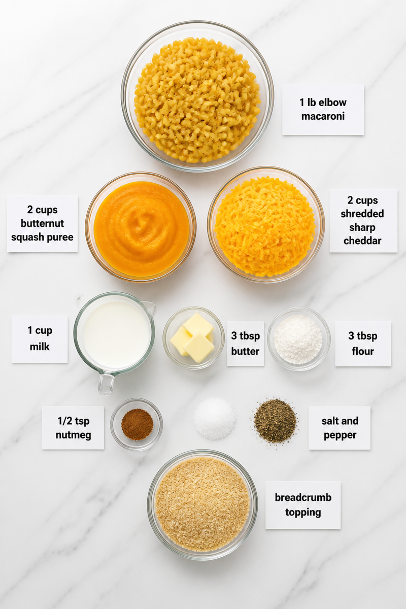 Creamy Butternut Squash Mac Cheese