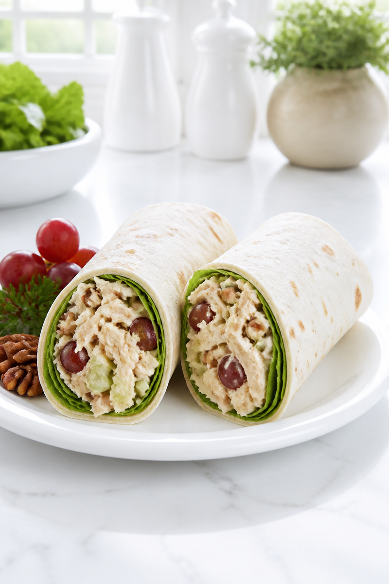 Creamy Chicken Salad Lunch Wrap Creamy Chicken Salad Lunch Wrap