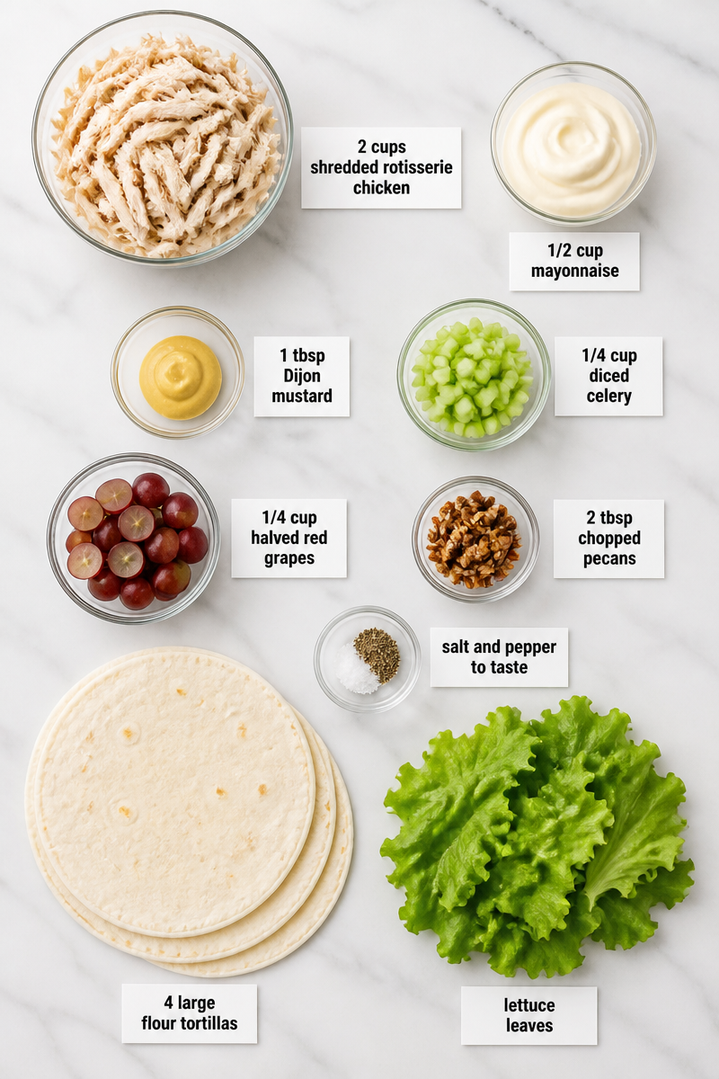 Creamy Chicken Salad Lunch Wrap Creamy Chicken Salad Lunch Wrap