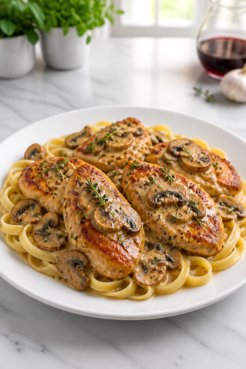 Creamy Chicken Wild Mushroom Marsala Creamy Chicken Wild Mushroom Marsala