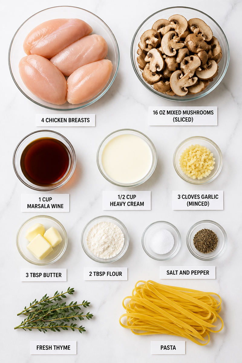 Creamy Chicken Wild Mushroom Marsala Creamy Chicken Wild Mushroom Marsala