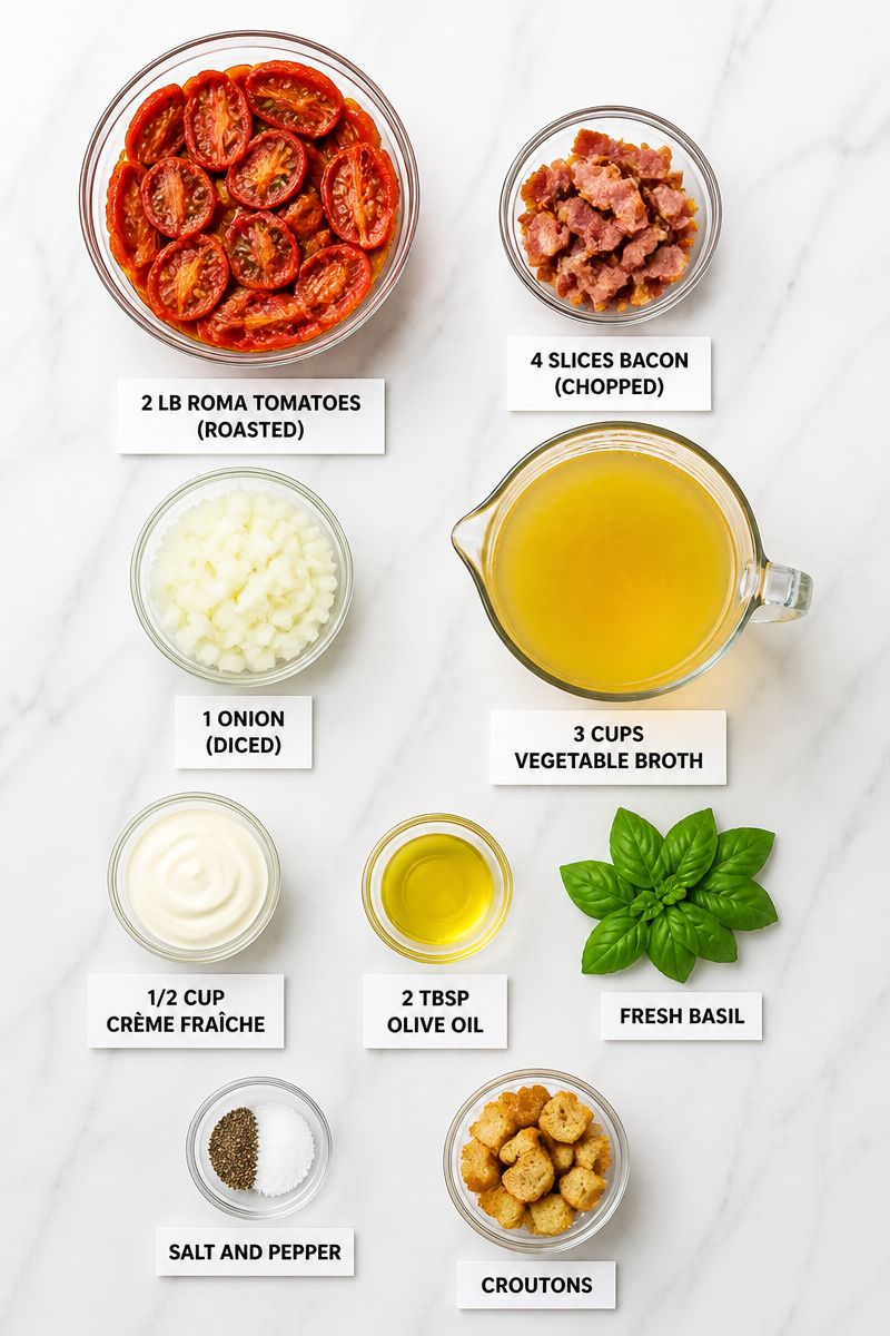 Creamy Cream Of Tomato Soup Bacon