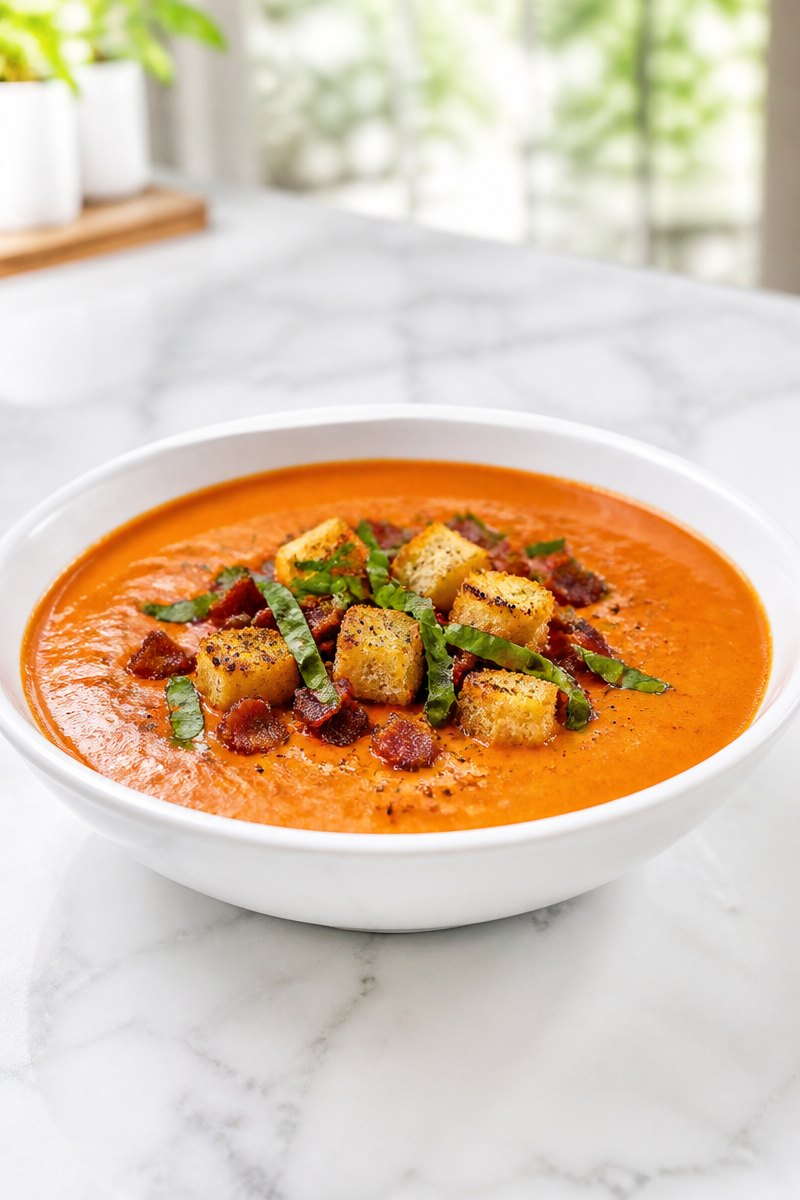 Creamy Cream Of Tomato Soup Bacon