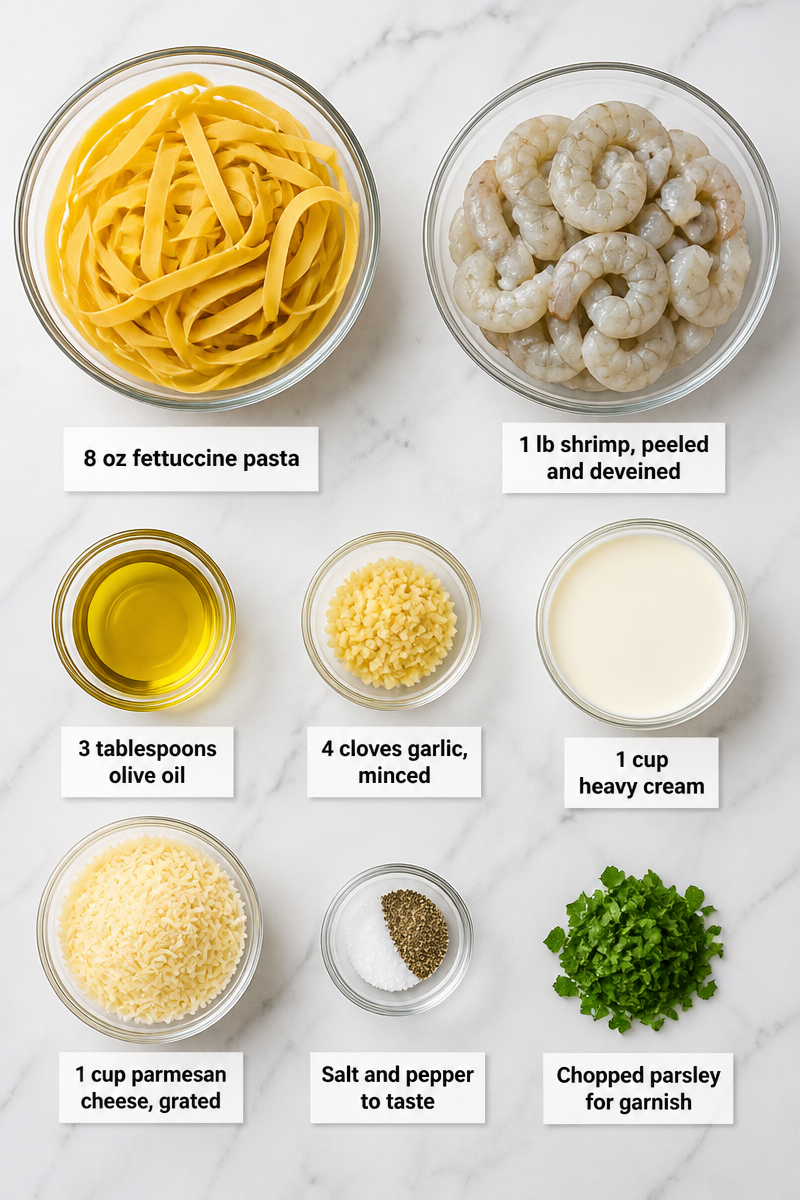 Creamy Garlic Shrimp Pasta Dinner Creamy Garlic Shrimp Pasta Dinner