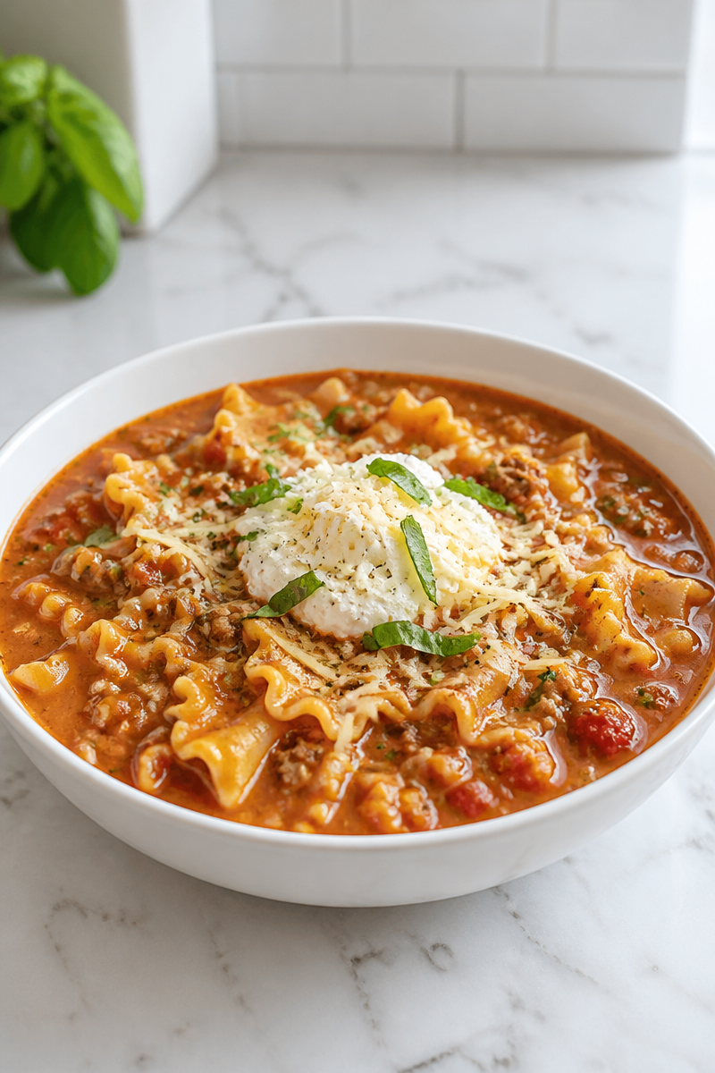 Creamy Lasagna Soup Ground Beef Creamy Lasagna Soup Ground Beef