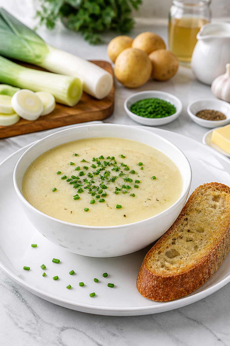 Creamy Leek Potato Soup Chive Creamy Leek Potato Soup Chive