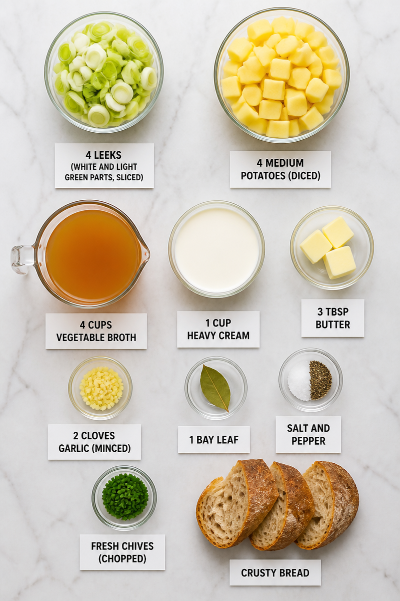 Creamy Leek Potato Soup Chive Creamy Leek Potato Soup Chive