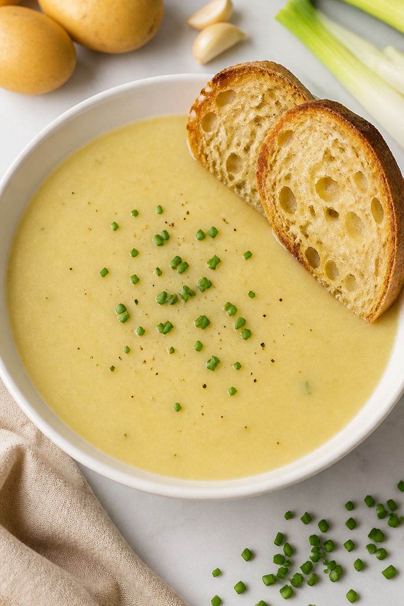 Creamy Leek Potato Soup Chive Creamy Leek Potato Soup Chive