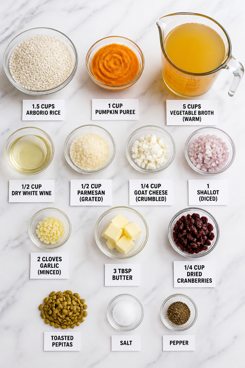 Creamy Pumpkin Risotto Goat Cheese Creamy Pumpkin Risotto Goat Cheese