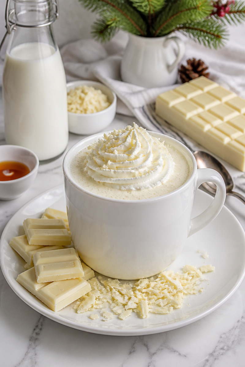 Creamy White Hot Chocolate Recipe