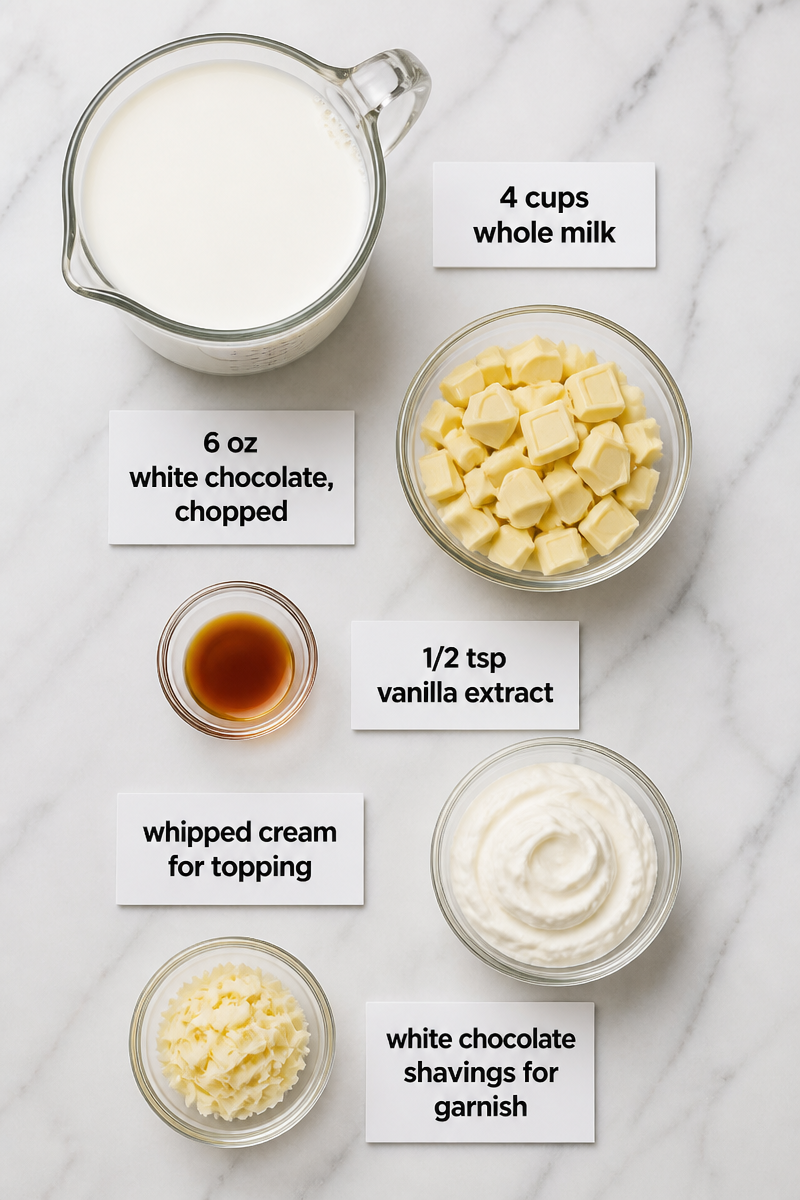 Creamy White Hot Chocolate Recipe